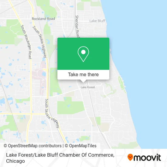 Lake Forest / Lake Bluff Chamber Of Commerce map