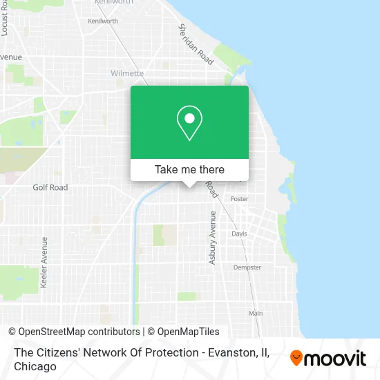 The Citizens' Network Of Protection - Evanston, Il map