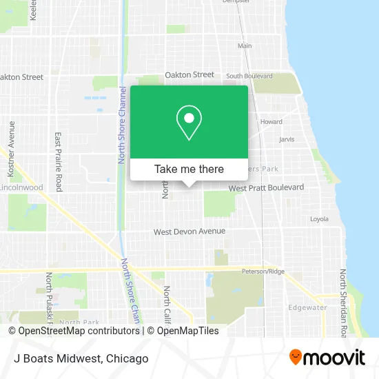 J Boats Midwest map