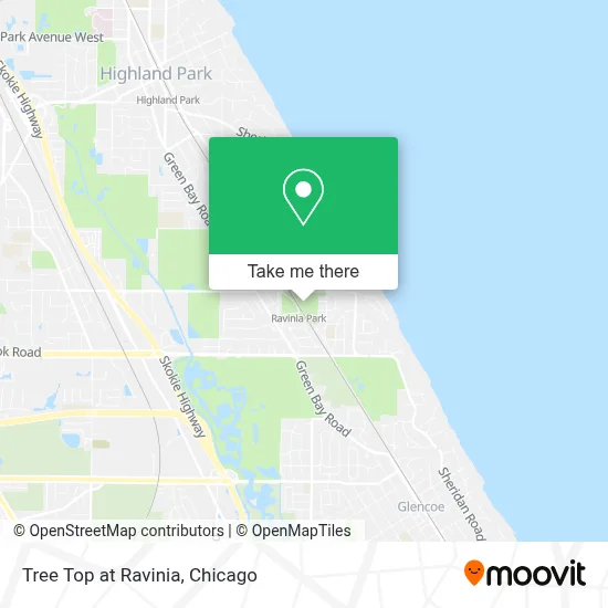 Tree Top at Ravinia map