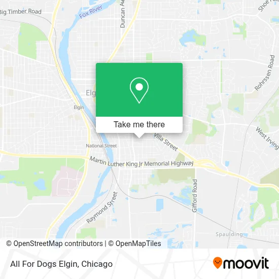 All For Dogs Elgin map