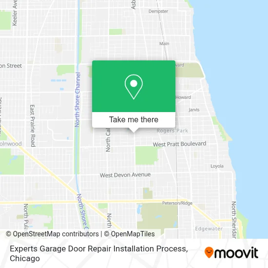 Experts Garage Door Repair Installation Process map