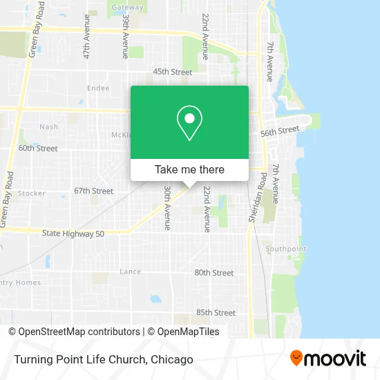 Turning Point Life Church map
