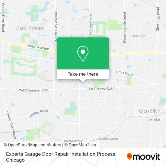 Experts Garage Door Repair Installation Process map