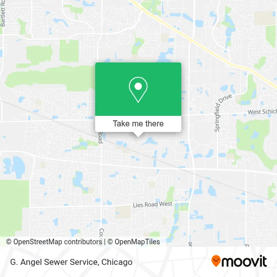 G. Angel Sewer Service map