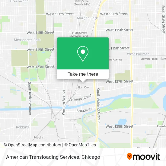 American Transloading Services map