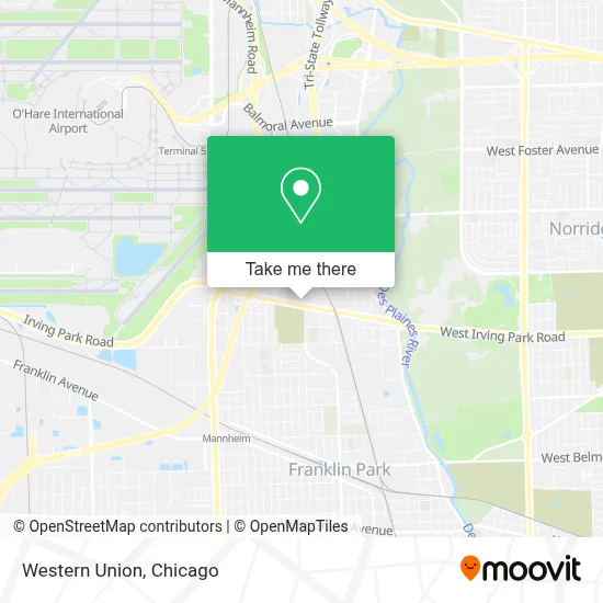 Western Union map