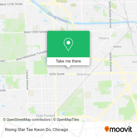 Rising Star Tae Kwon Do map