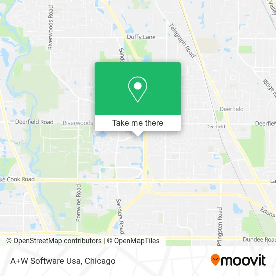 A+W Software Usa map