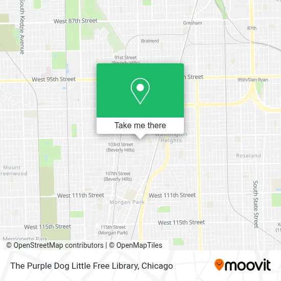 The Purple Dog Little Free Library map