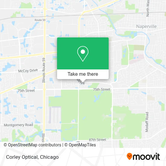Corley Optical map