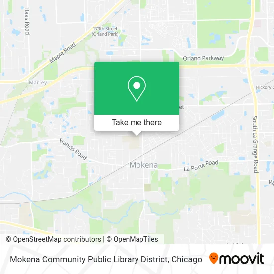 Mokena Community Public Library District map