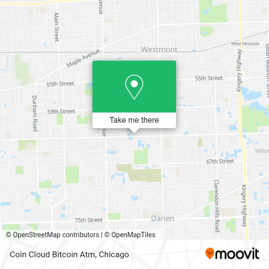 Coin Cloud Bitcoin Atm map