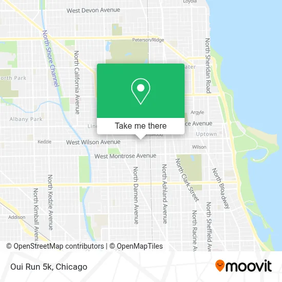 Oui Run 5k map