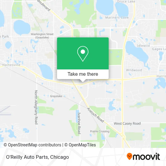 O'Reilly Auto Parts map