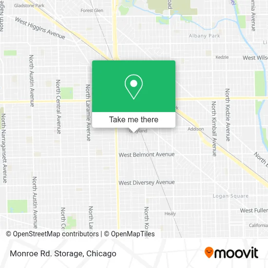Monroe Rd. Storage map
