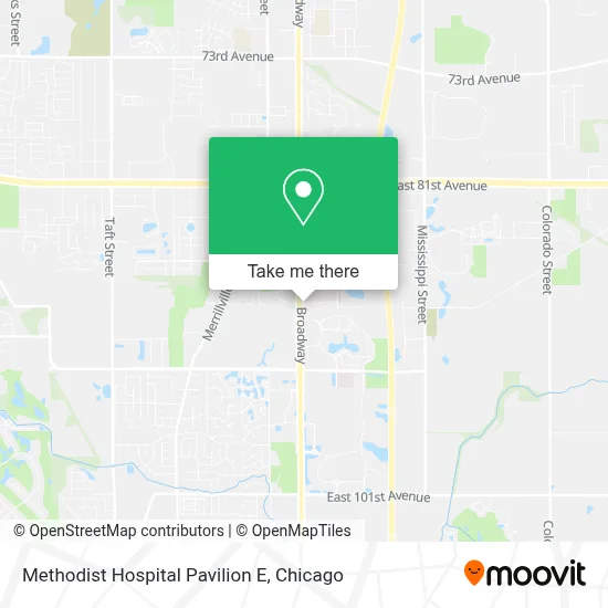 Methodist Hospital Pavilion E map