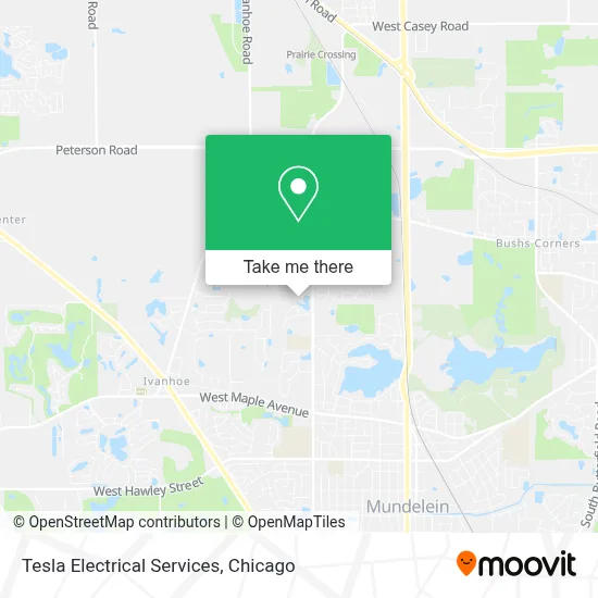 Tesla Electrical Services map