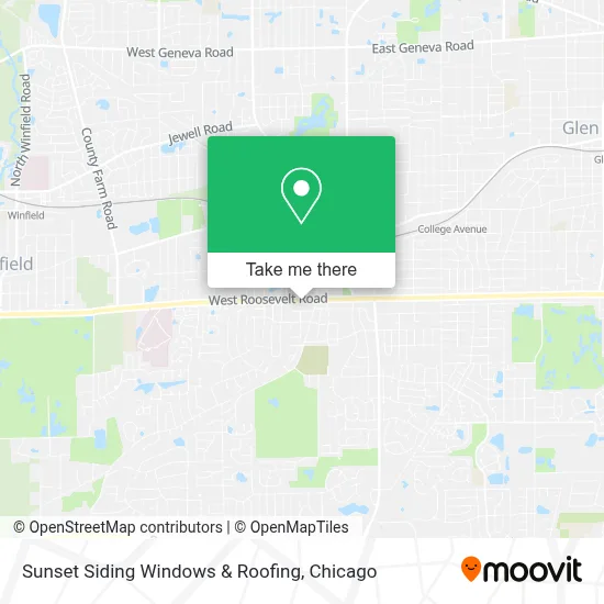 Sunset Siding Windows & Roofing map