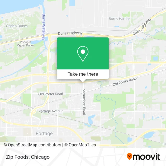 Zip Foods map