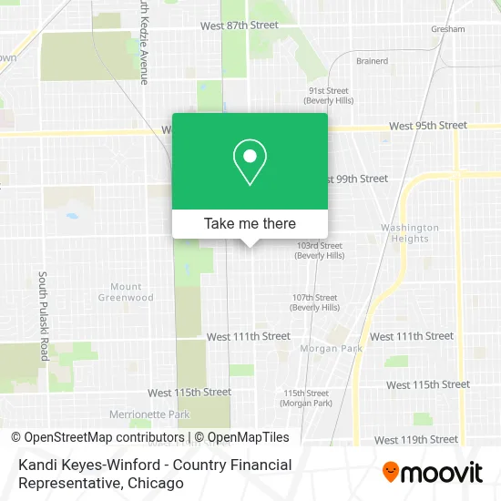 Kandi Keyes-Winford - Country Financial Representative map