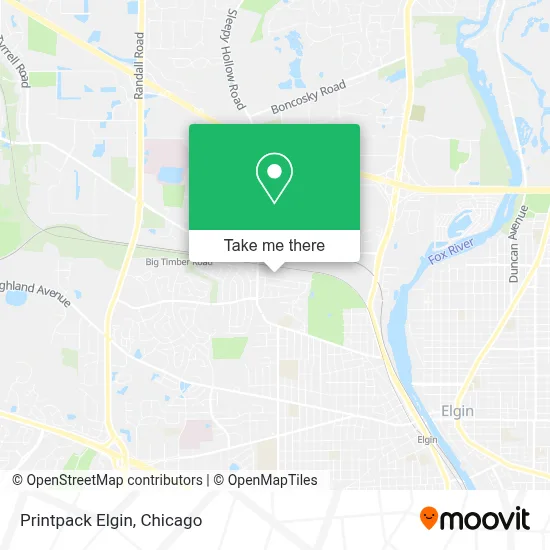 Printpack Elgin map