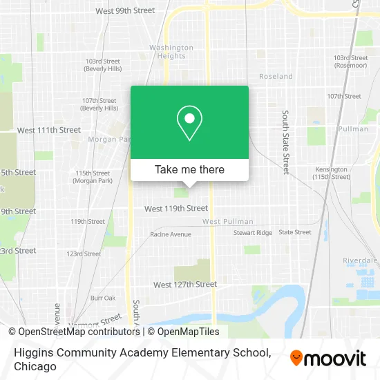 Higgins Community Academy Elementary School map
