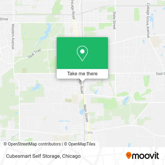 Cubesmart Self Storage map