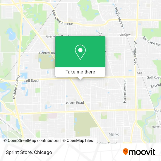 Sprint Store map