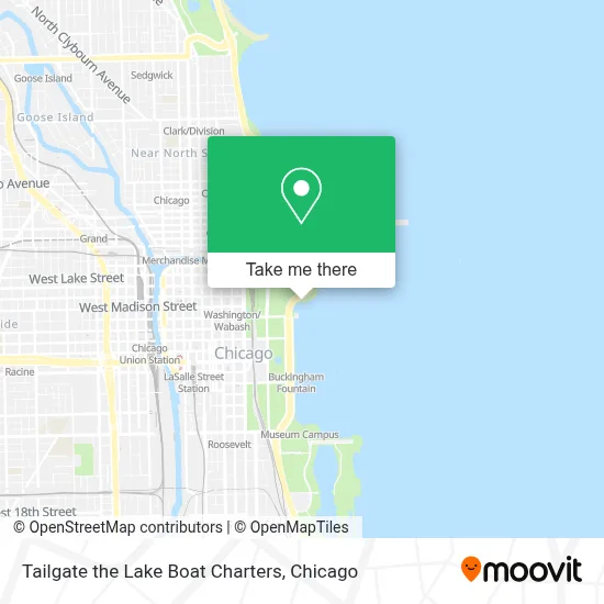Tailgate the Lake Boat Charters map