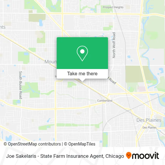 Joe Sakelaris - State Farm Insurance Agent map