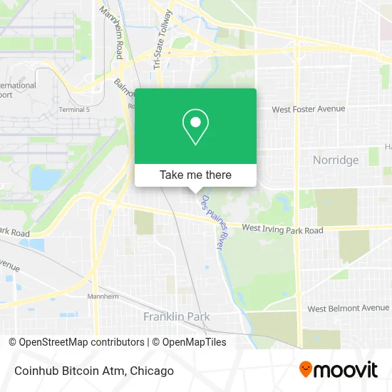 Coinhub Bitcoin Atm map