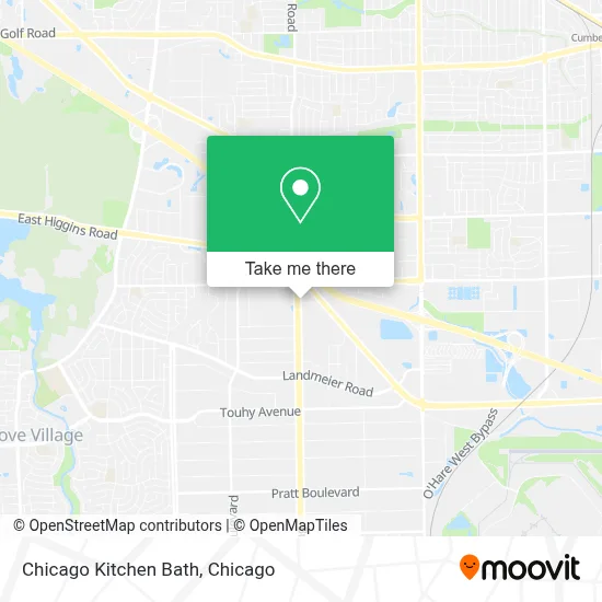 Chicago Kitchen Bath map