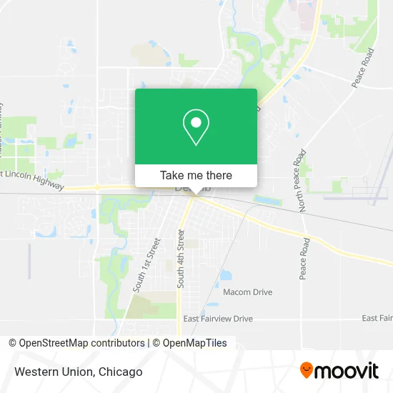 Western Union map