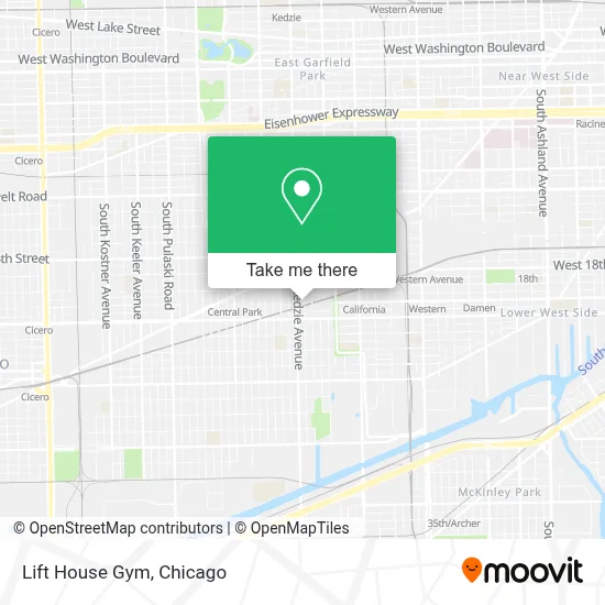 Lift House Gym map