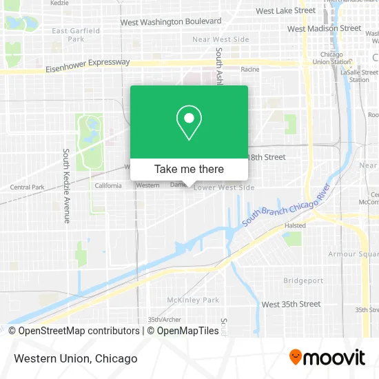 Western Union map