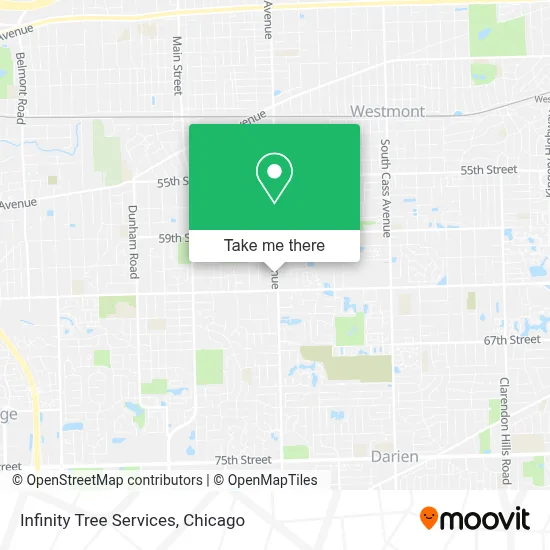 Infinity Tree Services map