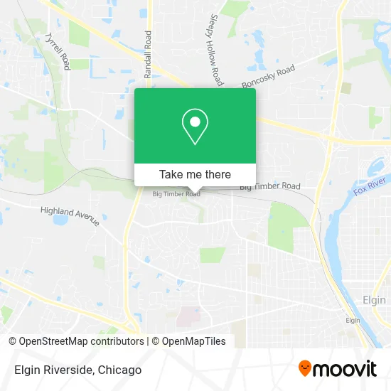 Elgin Riverside map