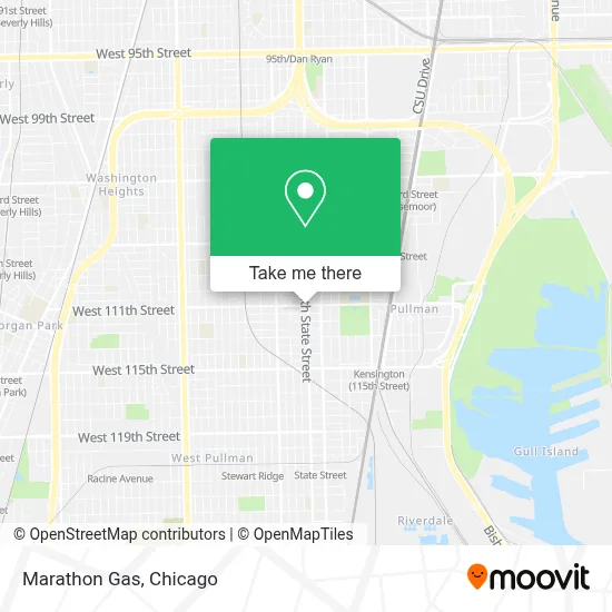 Marathon Gas map