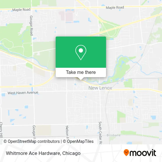 Whitmore Ace Hardware map