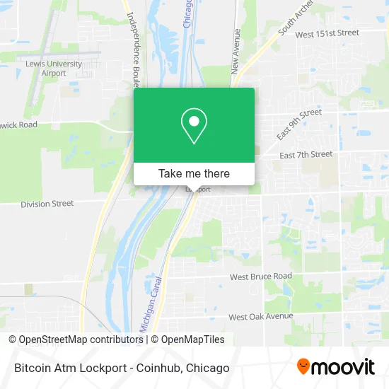Bitcoin Atm Lockport - Coinhub map