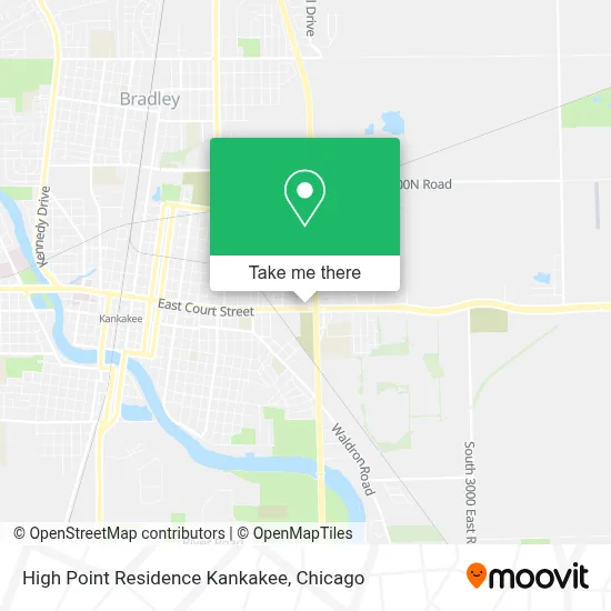 High Point Residence Kankakee map