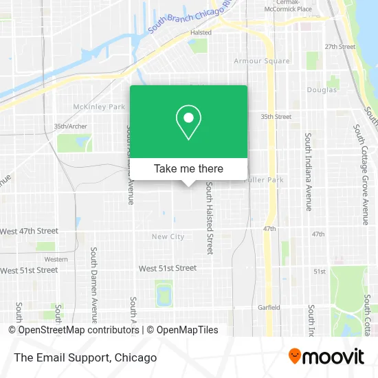 The Email Support map