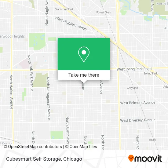 Cubesmart Self Storage map