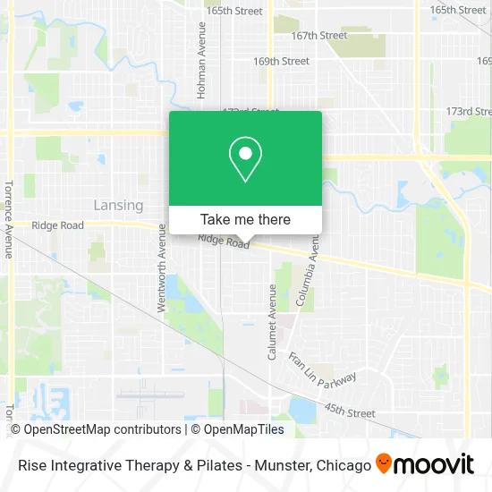 Rise Integrative Therapy & Pilates - Munster map