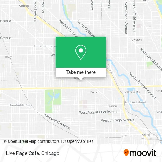 Live Page Cafe map