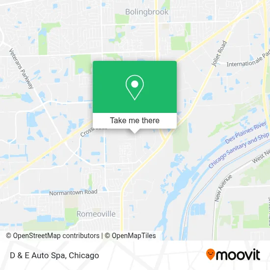 D & E Auto Spa map