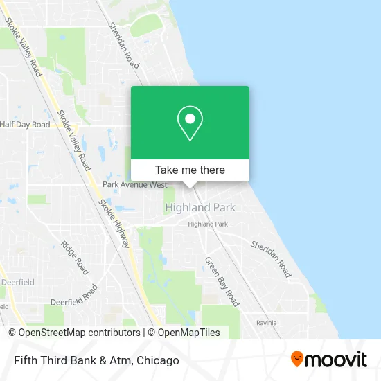 Fifth Third Bank & Atm map