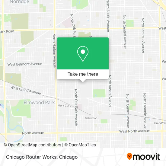 Chicago Router Works map