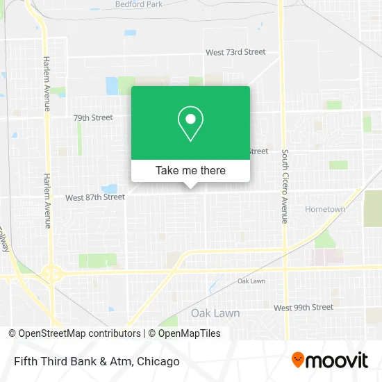 Fifth Third Bank & Atm map